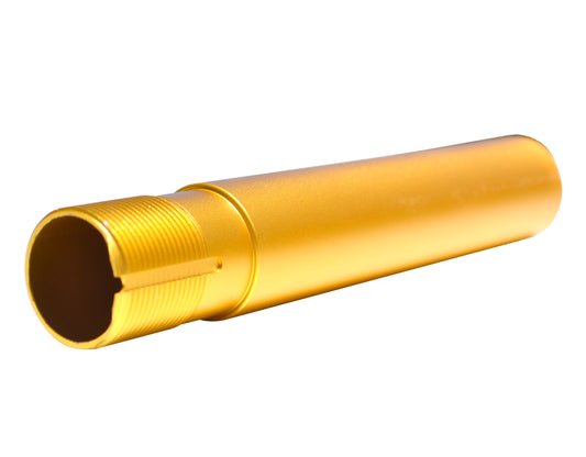 Pistol Length 7.3" Buffer Tube, 1.25" diameter with QR Sling Attachment Hole, Gold Anodized