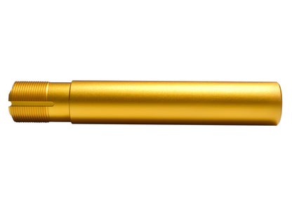 Pistol Length 7.3" Buffer Tube, 1.25" diameter with QR Sling Attachment Hole, Gold Anodized