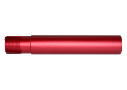 Pistol Length 7.3" Buffer Tube, 1.25" diameter with QR Sling Attachment Hole, Red Anodized