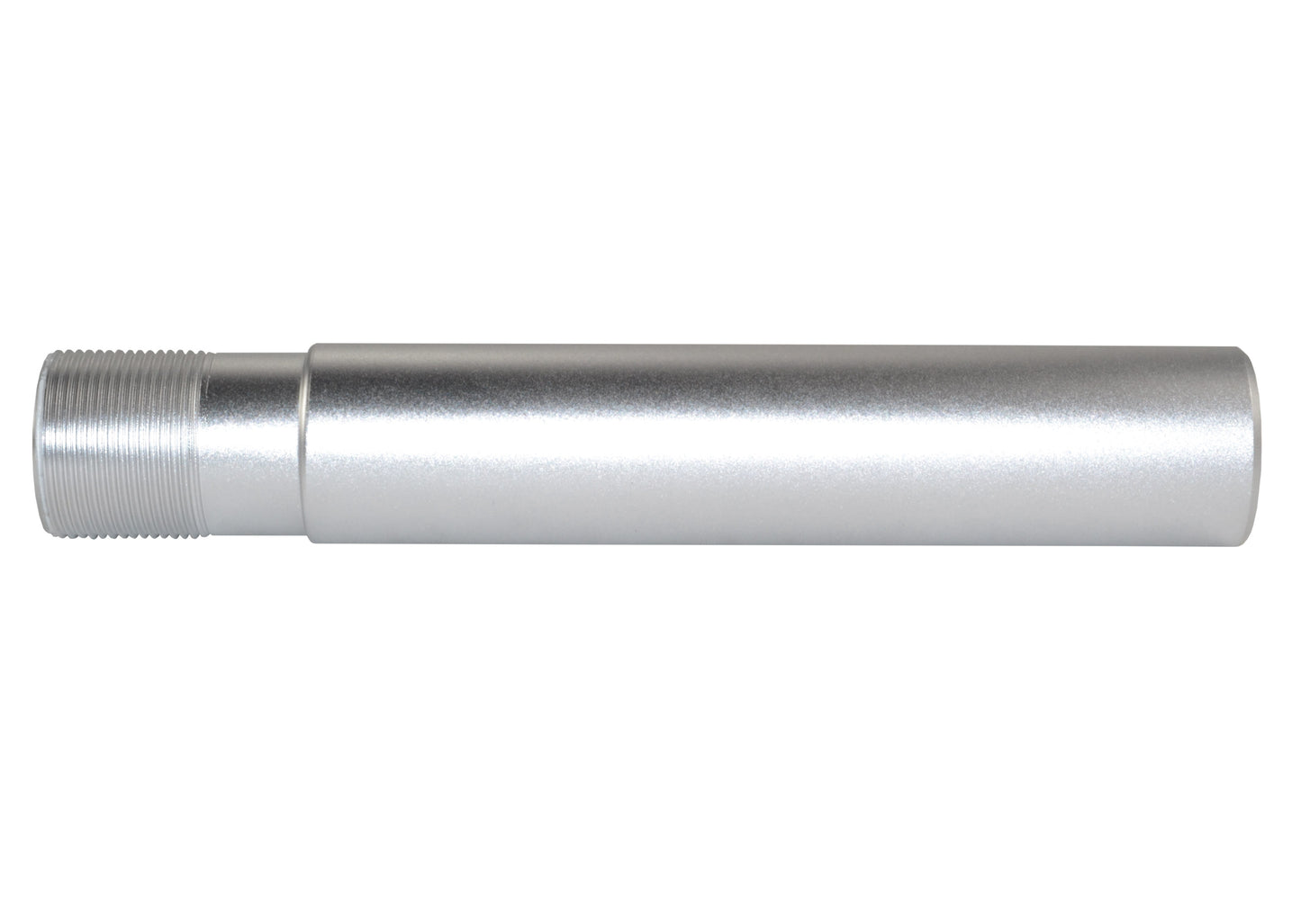 Pistol Length 7.3" Buffer Tube, 1.25" diameter, Silver Anodized