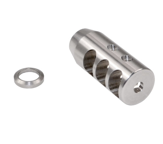 Muzzle Brake Recoil Compensator for AR-10 LR 308 5/8"x24 thread, Stainless Steel