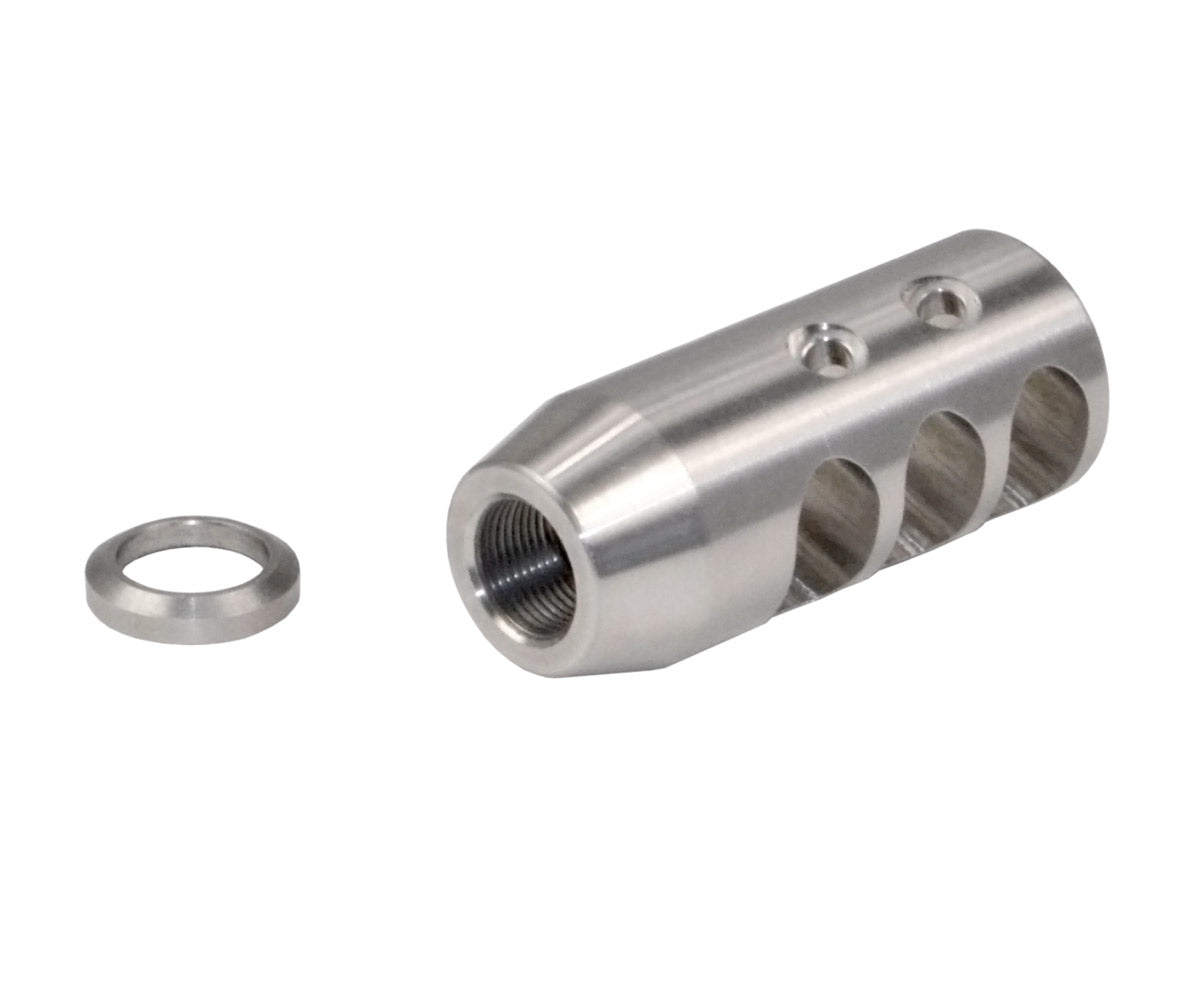 Muzzle Brake Recoil Compensator for AR-10 LR 308 5/8"x24 thread, Stainless Steel