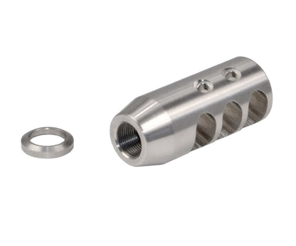 Muzzle Brake Recoil Compensator for AR-10 LR 308 5/8"x24 thread, Stainless Steel