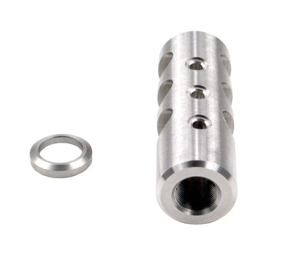 Muzzle Brake Recoil Compensator for AR-10 .LR 308, 5/8"x24 thread, Stainless Steel