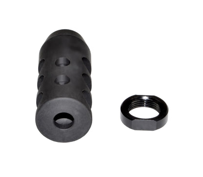 Muzzle Brake Recoil Compensator for AR-15 .223, 1/2"x28 thread, Black Steel