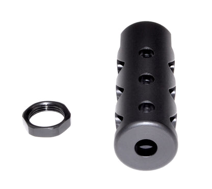 Muzzle Brake Recoil Compensator for AR-15 .223, 1/2"x28 thread, Steel with Black Phosphate finish