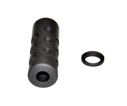 Muzzle Brake Recoil Compensator for AR-10 .LR 308, 5/8"x24 thread, Black Steel