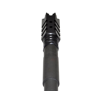 Tactical Competition Shark Muzzle Brake Recoil Compensator for .458 SOCOM .450 Bushmaster, 11/16"x24 thread, Steel with Black Phosphate finish