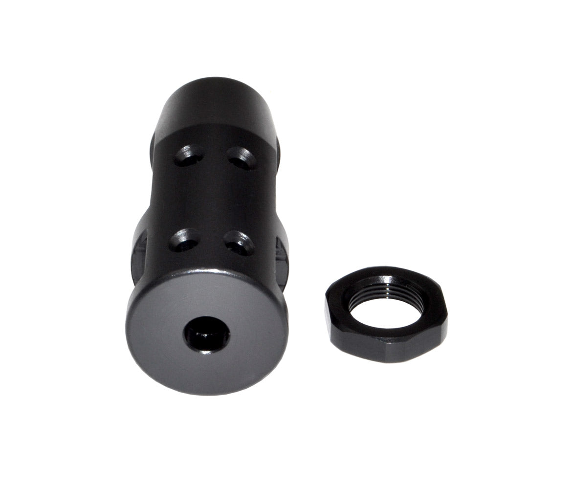Competition Grade Muzzle Brake Recoil Compensator for AR-15 .223, 1/2"x28 thread, Steel with Black Phosphate finish