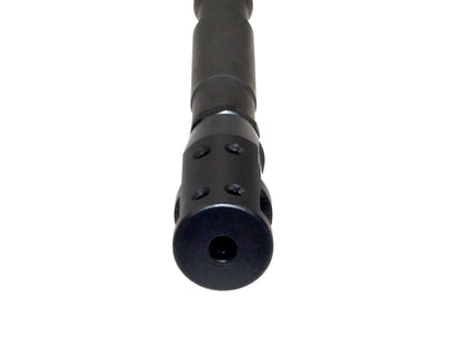 Competition Grade Muzzle Brake Recoil Compensator for AR-15 .223, 1/2"x28 thread, Steel with Black Phosphate finish