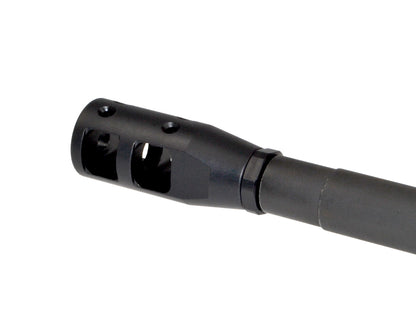 Competition Grade Muzzle Brake Recoil Compensator for AR-15 .223, 1/2"x28 thread, Steel with Black Phosphate finish