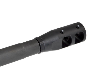 Competition Grade Muzzle Brake Recoil Compensator for AR-15 .223, 1/2"x28 thread, Steel with Black Phosphate finish