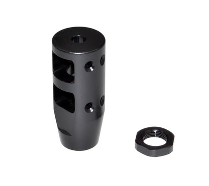 Competition Grade Muzzle Brake Recoil Compensator for AR-15 .223, 1/2"x28 thread, Steel with Black Phosphate finish
