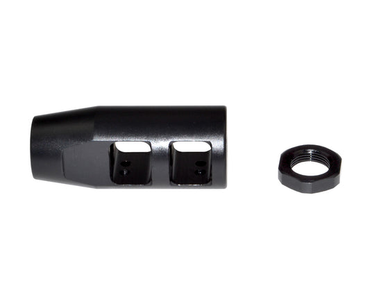 Competition Grade Muzzle Brake Recoil Compensator for AR-15 .223, 1/2"x28 thread, Steel with Black Phosphate finish