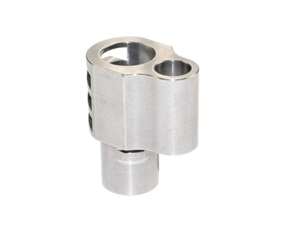 Muzzle Brake Recoil Compensator for 5" 1911 .45 ACP Handguns, Stainless Steel