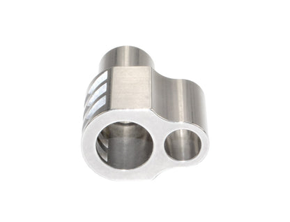 Muzzle Brake Recoil Compensator for 5" 1911 .45 ACP Handguns, Stainless Steel