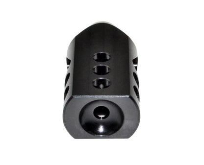 Competition Grade Tanker Muzzle Brake Recoil Compensator for .458 Socom or .450, 5/8"x32 thread, Steel with Black Phosphate finish