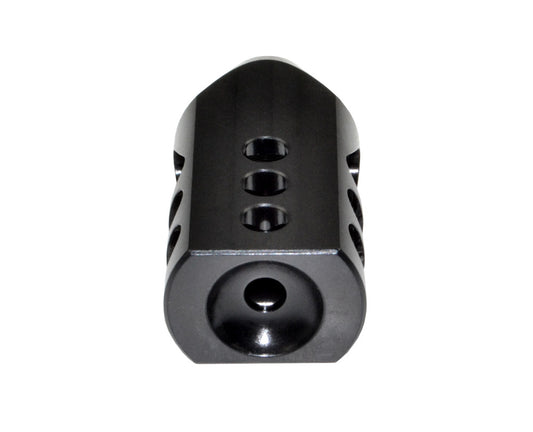 Competition Grade Tanker Muzzle Brake Recoil Compensator for .450 Bushmaster or Bull Barrel, 11/16"x24 thread, Steel with Black Phosphate finish