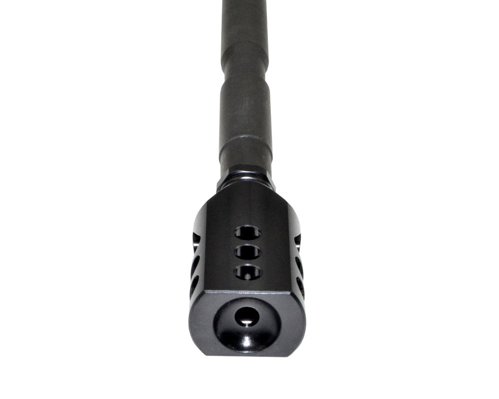 Competition Grade Tanker Muzzle Brake Recoil Compensator for .458 Socom or .450, 5/8"x32 thread, Steel with Black Phosphate finish