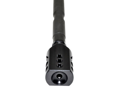 Competition Grade Tanker Muzzle Brake Recoil Compensator for .458 Socom or .450, 5/8"x32 thread, Steel with Black Phosphate finish