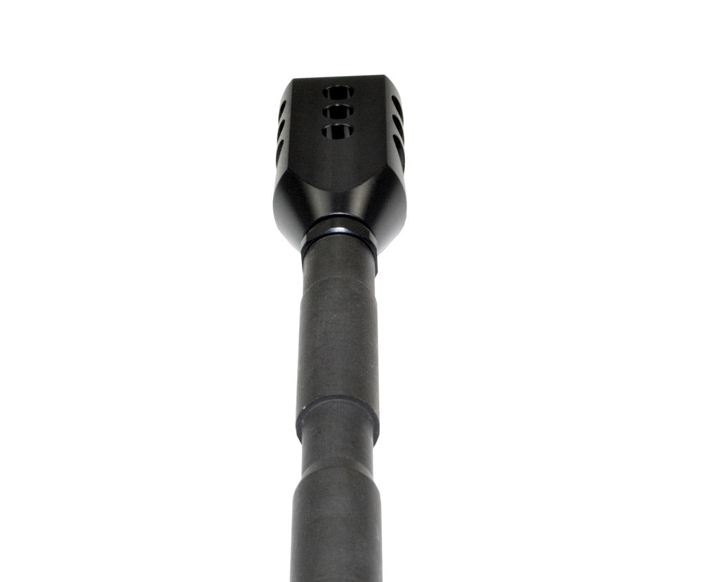 Competition Grade Tanker Muzzle Brake Recoil Compensator for .458 Socom or .450, 5/8"x32 thread, Steel with Black Phosphate finish