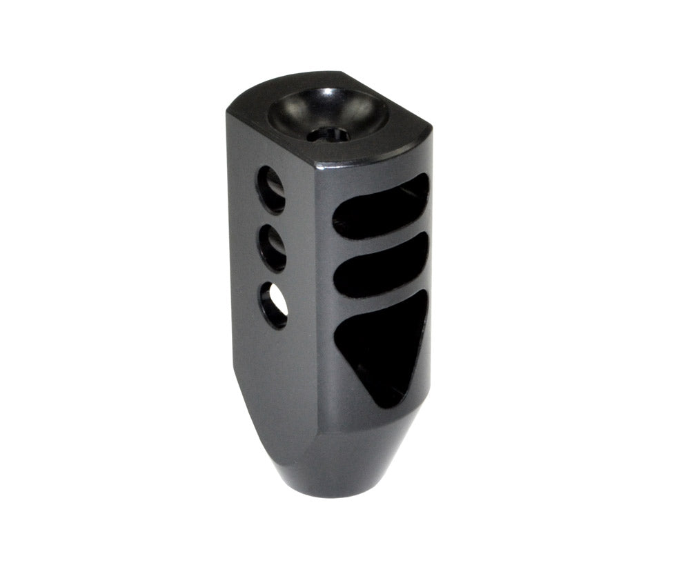 Competition Grade Tanker Muzzle Brake Recoil Compensator for .458 Socom or .450, 5/8"x32 thread, Steel with Black Phosphate finish