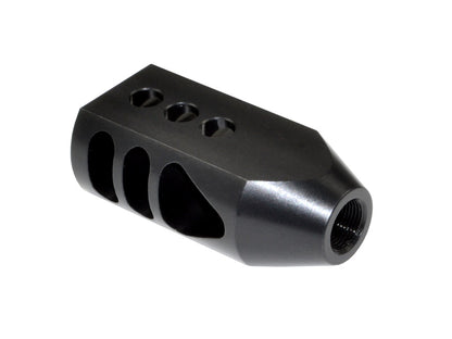 Competition Grade Tanker Muzzle Brake Recoil Compensator for .458 Socom or .450, 5/8"x32 thread, Steel with Black Phosphate finish