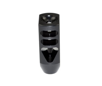 Competition Grade Tanker Muzzle Brake Recoil Compensator for .458 Socom or .450, 5/8"x32 thread, Steel with Black Phosphate finish