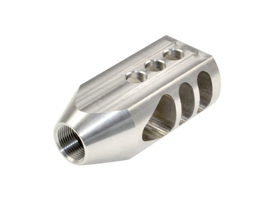 Competition Grade Tanker Muzzle Brake Recoil Compensator for .458 Socom or .450, 5/8"x32 thread, Stainless Steel