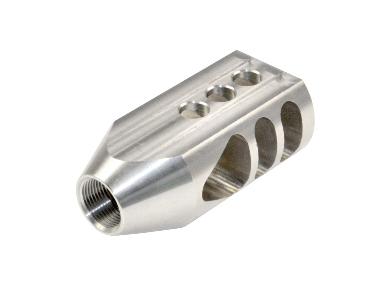 Competition Grade Tanker Muzzle Brake Recoil Compensator for AR 10 .308/7.62 NATO, 5/8"x24 thread, Stainless Steel