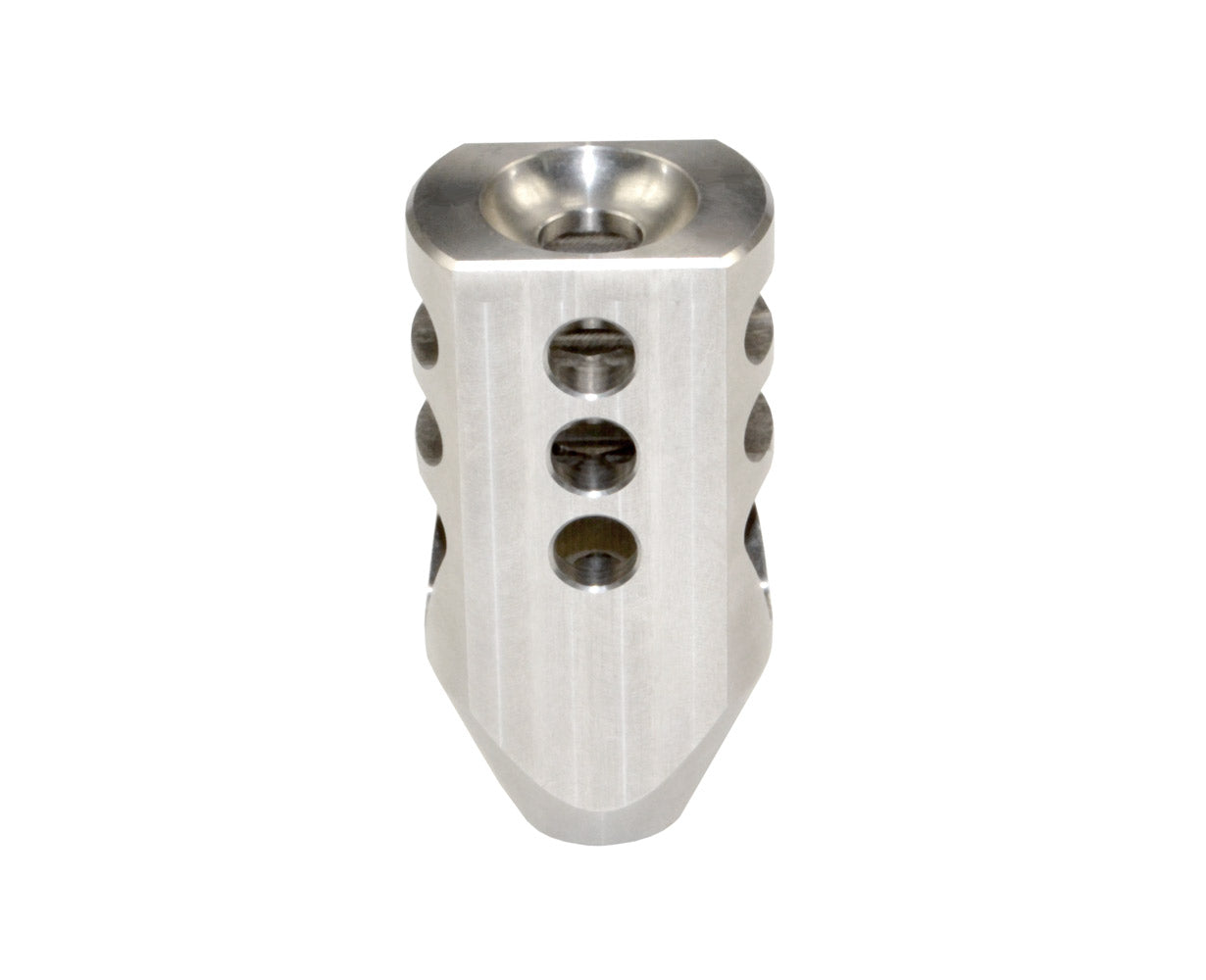 Competition Grade Tanker Muzzle Brake Recoil Compensator for AR 10 .308/7.62 NATO, 5/8"x24 thread, Stainless Steel