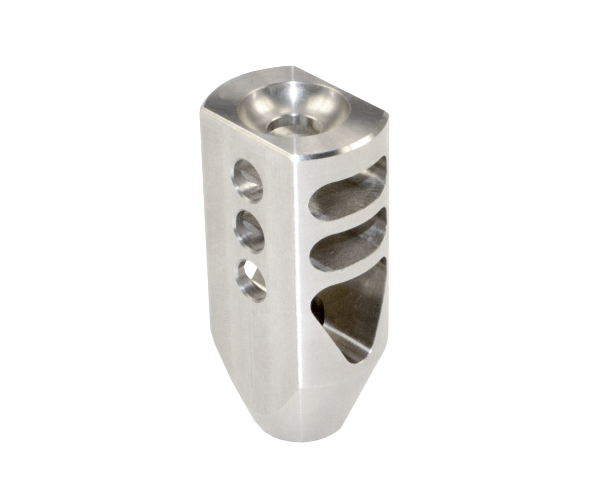 Competition Grade Tanker Muzzle Brake Recoil Compensator for AR 10 .308/7.62 NATO, 5/8"x24 thread, Stainless Steel