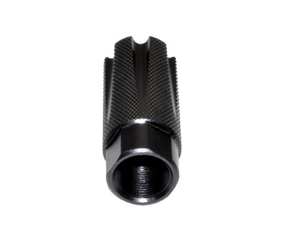 Competition Grade Muzzle Brake Recoil Compensator for AR-15 .223/5.56 NATO, 1/2"x28 thread, Steel with Black Knurled Phosphate finish