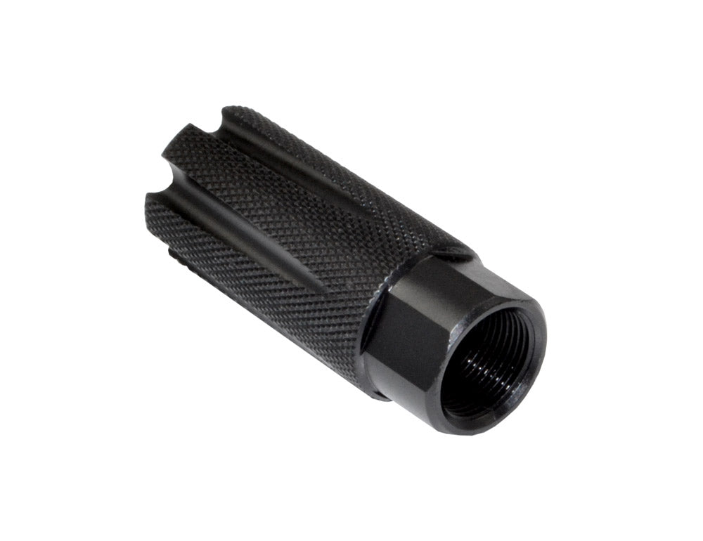 Competition Grade Muzzle Brake Recoil Compensator for AR-15 .223/5.56 NATO, 1/2"x28 thread, Steel with Black Knurled Phosphate finish