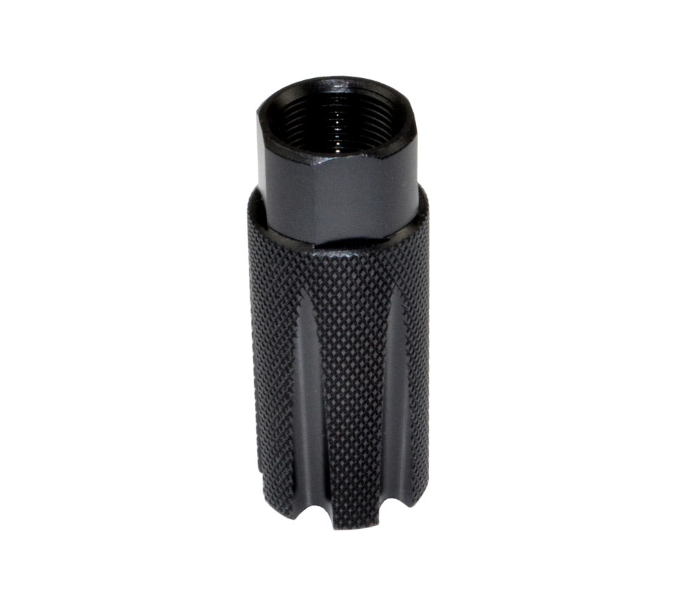 Competition Grade Muzzle Brake Recoil Compensator for AR-15 .223/5.56 NATO, 1/2"x28 thread, Steel with Black Knurled Phosphate finish