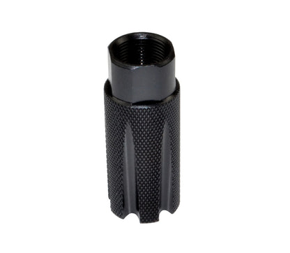 Competition Grade Muzzle Brake Recoil Compensator for AR-15 .223/5.56 NATO, 1/2"x28 thread, Steel with Black Knurled Phosphate finish