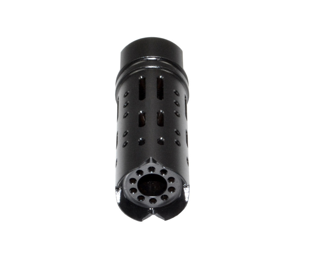 Muzzle Brake Recoil Compensator for AR-15 .223, 1/2"x28 thread, Black Steel