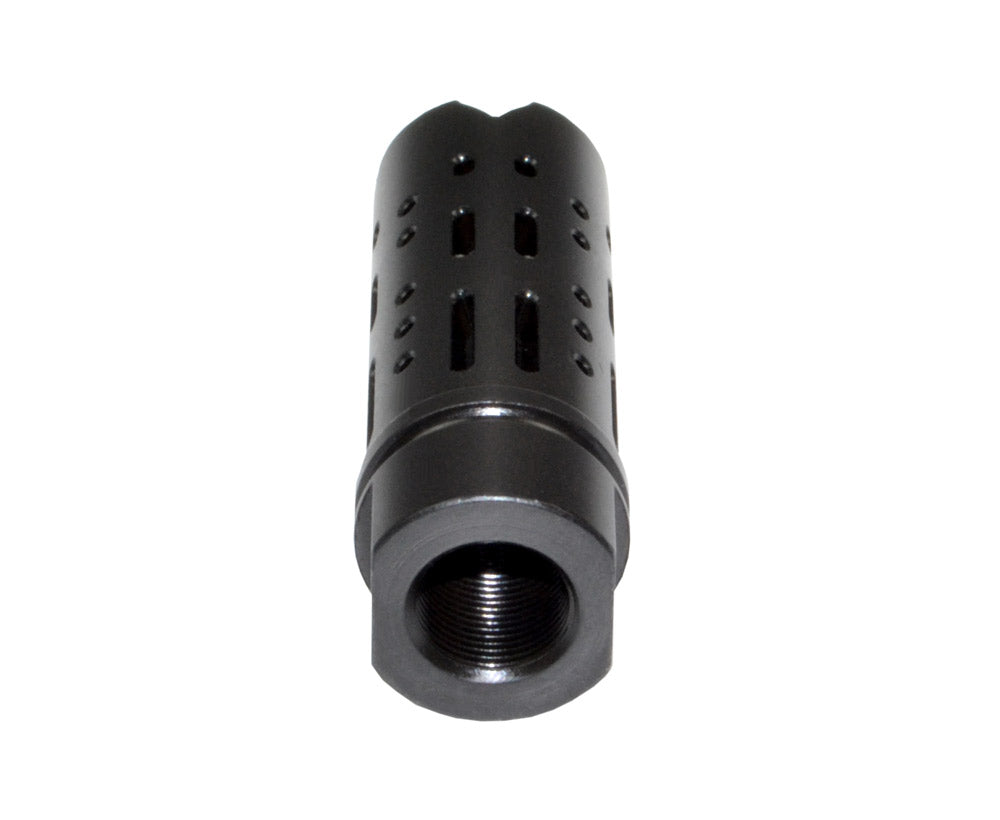 Muzzle Brake Recoil Compensator for AR-15 .223, 1/2"x28 thread, Black Steel