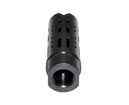 Muzzle Brake Recoil Compensator for AR-15 .223, 1/2"x28 thread, Black Steel