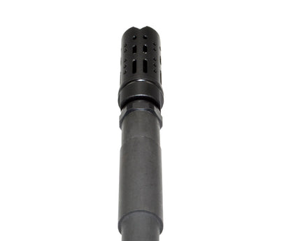 Muzzle Brake Recoil Compensator for AR-10 .308/7.62 NATO, 5/8"x24 thread, Black Steel
