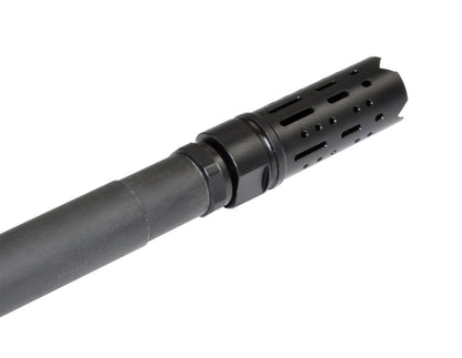 Muzzle Brake Recoil Compensator for AR-10 .308/7.62 NATO, 5/8"x24 thread, Black Steel