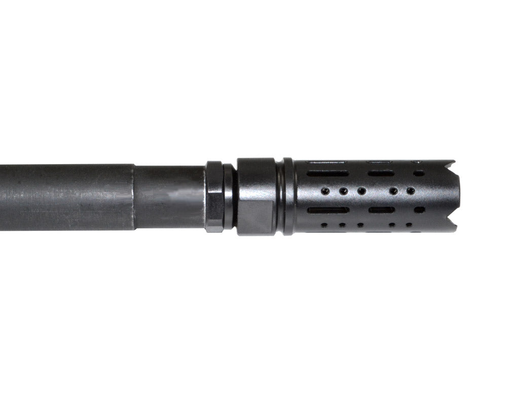 Muzzle Brake Recoil Compensator for AR-15 .223, 1/2"x28 thread, Black Steel