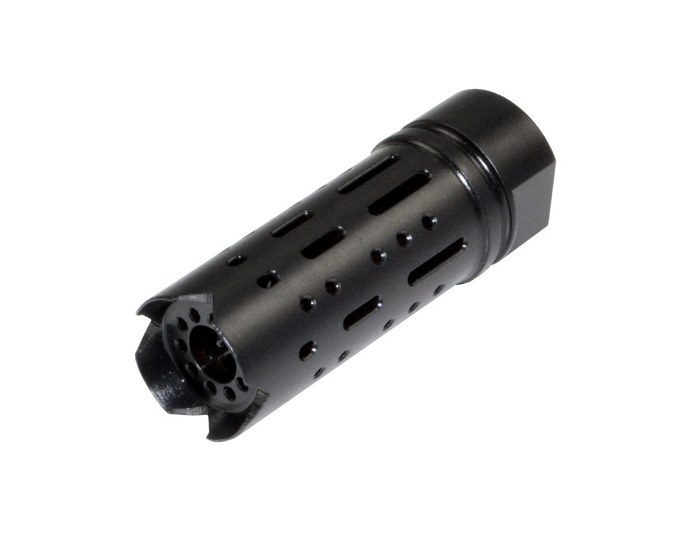 Muzzle Brake Recoil Compensator for AR-15 .223, 1/2"x28 thread, Black Steel