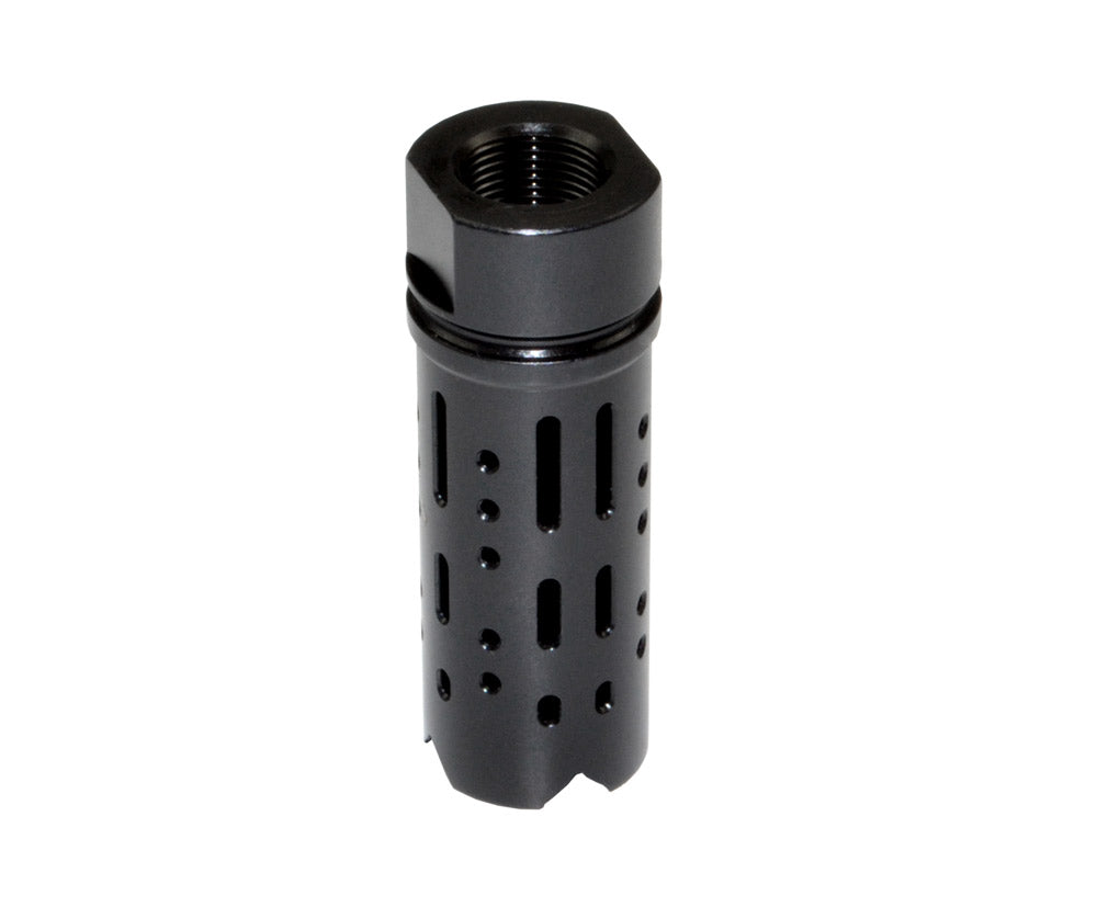 Muzzle Brake Recoil Compensator for AR-15 .223, 1/2"x28 thread, Black Steel