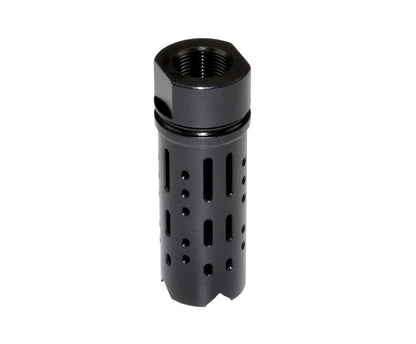 Muzzle Brake Recoil Compensator for AR-15 .223, 1/2"x28 thread, Black Steel