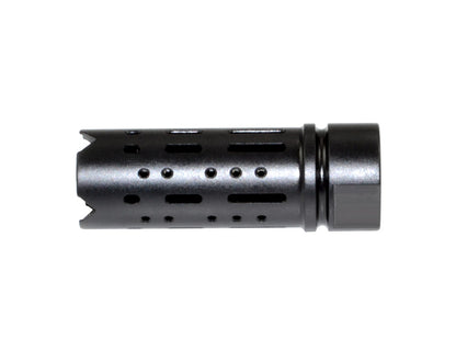 Muzzle Brake Recoil Compensator for AR-15 .223, 1/2"x28 thread, Black Steel