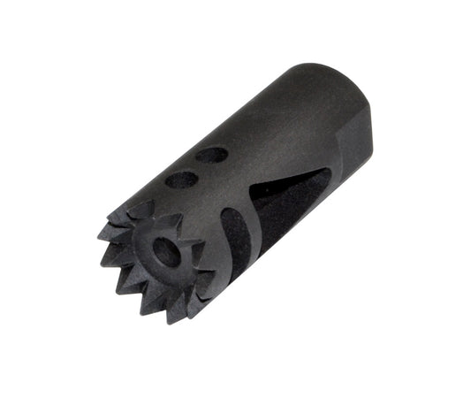 Steel Competition Grade Muzzle Brake Recoil Compensator for AR 10 .308/7.62 NATO, 5/8"x24 thread, Gunmetal Black