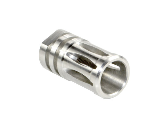 Bird Cage Type Muzzle Brake 1/2″x28 .223, Stainless Steel
