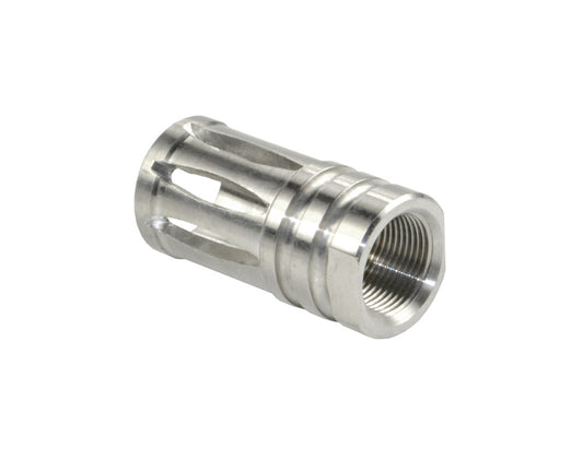Bird Cage Type Muzzle Brake 1/2″x28 .223, Stainless Steel