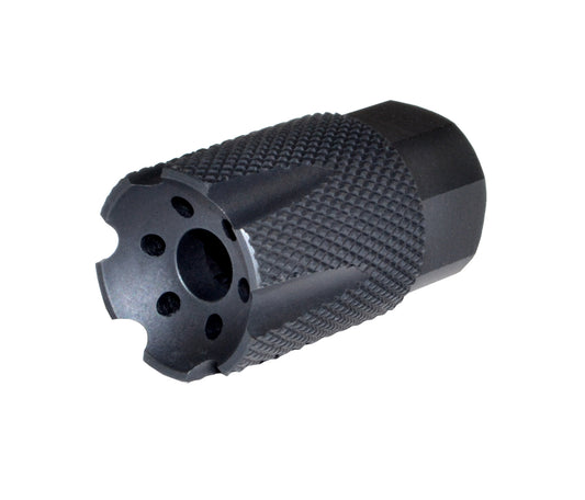 Steel muzzle brake 1/2″x28 .223/5.56 NATO, Black